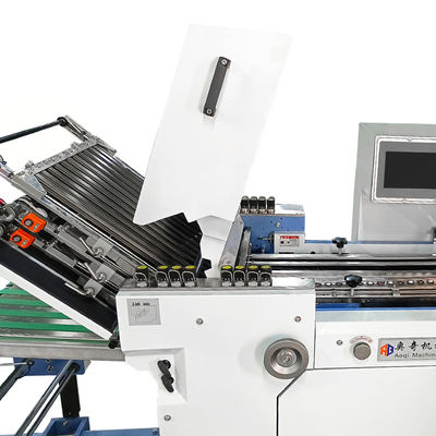 ماشین تاشو کاغذ صنعتی کمربند خاموش رانده شده 530mm عرض برای کتابچه 220m/min