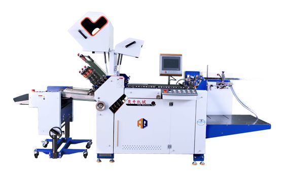 AOQI Max Width 570mm ماشین تاشو کاغذی فرمت بزرگ برای کتابچه با استاکر تحویل